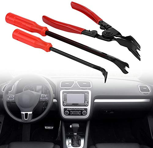 Chacerls Zange zum Entfernen von Türverkleidungen, 3 Stück/Set Clips für Autotürverkleidung, Zange, Reparaturwerkzeug, Nieten, Clips, Befestigung, Entferner