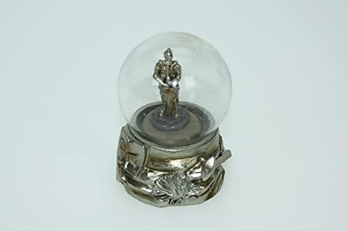 Cornelissen Glitzerkugel Ritter, 6,5 cm, Schneekugel Tier Tiere Schneekugeln Figur