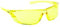 Riley Fresna Metal-Free Sports Style Safety Glasses Wide Vision Protective Eyewear (Amber Lens)