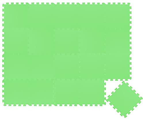 LittleTom 18 Teile Spielmatte Baby Puzzlematte ab Null - 30 x 30 cm Krabbelmatte Bodenmatte Kinder - Puzzle Teppich Kinderzimmer Matte - Outdoor Bodenschutzmatte Spielteppich Eva Schaumstoff Isomatte