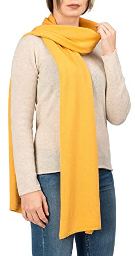 Dalle Piane Cashmere - Schal aus Kaschmir-Gemisch - Made in Italy - Damen, Farbe: Gelb, Einheitsgröße