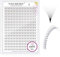 NAGARAKU Eyelash Extensions 320 Pcs Premade Fans Russian Volume Long Stem Premade Fans Thin Pointy Base Natural Pre Fanned Fluffy False Eyelash Clusters Black 16 Rows (10D 0.07 C Curl 9-14mm Mix Tray)
