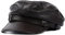 Leder Fiddler Mütze Breton Style Mariner Cap,Kapitänsmütze Herren Damen Flache Kappe