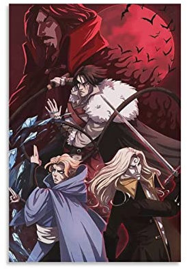 XINYUELONG Anime Castlevania Poster auf Leinwand, Wandkunst, Gemälde, Poster, Dekoration, Raumdekoration, ungerahmt, 30 x 45 cm