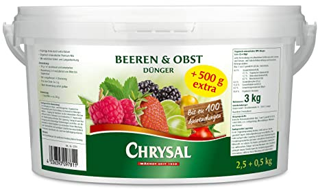 Chrysal Beeren und Obst Dünger - Aktion 2,5 kg + 500 g extra