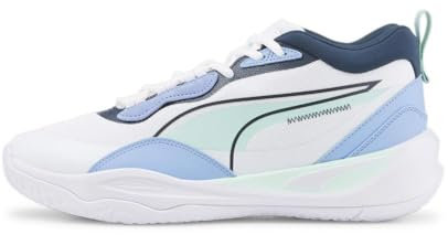 PUMA Herren 37757214 Basketballschuhe, blau/weiß, 43 EU