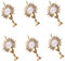 Luomu 6 Sets of Gold Tone First Communion Lapel Pin Gifts Catholic IHS breastpin for Girl Boy Eucharistic Minister, Zinc, no