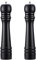 Molinillo de Sal y Pimienta Profesional Molinillo de Especias Manual de Madera Maciza con Molienda de Cerámica para Sal Marina, Chile, Sésamo, Negro (27,5*5,5 Cm)