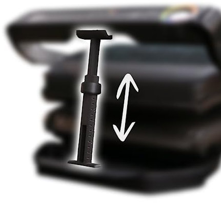 Abstandshalter V3 für Tefal/Rowenta Optigrill XL + Arretierungsclip + Verlängerung + Füße Spacer Distanzhalter Grillhilfe