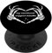 Emotional Support Kindle Skeleton Heart Bones Love Reading PopSockets Adhesive PopGrip