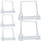 Hocansen 5 Stk Klappsplint 6x50mm Einen Splint Rechteck Karbonstahl Splinte Oberlenkerbolzen Welle Quadratischer Sicherungsstift Verriegelungsstift Kupplungsstifte für Bauernhof Anhänger(10x70mm/FX)