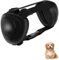 BERGWERK Hunde Ohrschützer für Gehörschutz, 29dB NRR Hundeohrschützer für Lärmschutz Noise Cancelling Kopfhörer (Schwarz-S)
