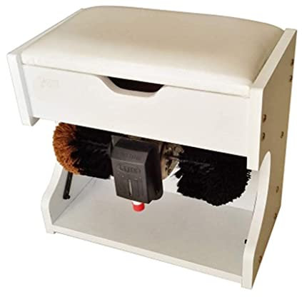 Cireuse à chaussures Cireuse à chaussures avec boîte de rangement et CusMachine souple Cireuse à chaussures à induction automatique portable Cireuse à chaussures domestique et commerciale (A 6 1/8)