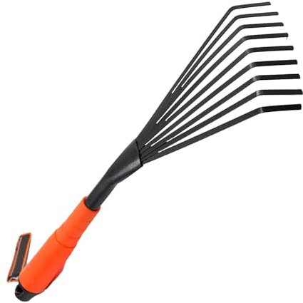 Fraiseuse de sol, râteau ergonomique, râteau pour arbustes, attrape-feuilles, râteau à feuilles, râteau de jardin - Fraiseuse de sol avec poignée ergonomique, râteau