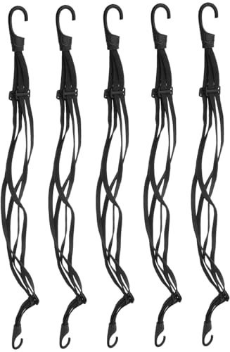 CLISPEED 5pcs Car Elastic Rope Versatile Motorcycle Straps Helmet Luggage Rope Hooks Lashing Straps Hooks for Bike Carrier
