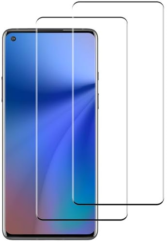 Beukei Panzer Schutz Glas für Oneplus 9 Pro, 2 Stück Handy Displayschutz, [9H Härte][Blasenfrei][HD Klare][Anti-Kratzen] Screen Protector