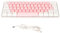 Gigicial Clavier de Jeu Filaire Clavier mécanique 61 Touches avec Clavier Portable Compact rétro-éclairé rvb pour Ordinateur Portable (White Pink)