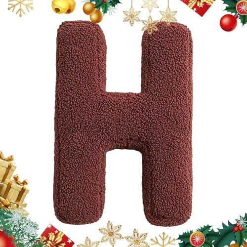 Buchstaben 'Alphabetkissen,Englisch Buchstabenkissen,Englisch Alphabet Plüschkissen,Englisch Alphabet Dekokissen,Englisch Buchstabenkissen,Initialen Kissen für Wohnzimmer