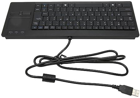 Acouto Langlebige ABS -Material Industrial Kabel der Tastatur mit Touchpad, X Scissor Foot für Breite Anwendungen (#1)