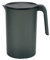 Pichet En Plastique, Carafe Plastique, Grand Pichet En Plastique, Jus De Pichet Limonade, Carafe Plastique Sans Bpa, Thé Glacé Avec Couvercle 2. 5 l Pour La Maison, Les Fêtes (Noir)