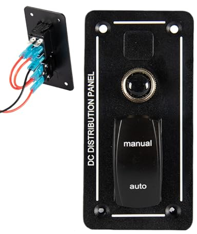Lenzpumpen Panel | Automatische Bilgenpumpe Abschalt-Taste,Automatische Abschalteinheit 12/24 V Für Boote Yachten Schiffe Mit Manueller Trennvorrichtung