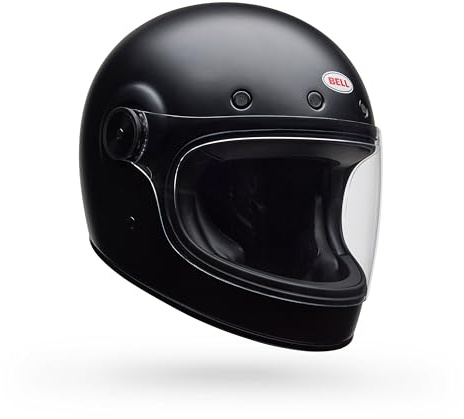 Bell Bullitt GT Solid ECE Helm, brandneues Design mit besserer Belüftung, Neuer Visierdichtung, werkzeugloser Montage, modernem Komfort für Straßenliebhaber, Farbe: Matte Black, Größe: XL