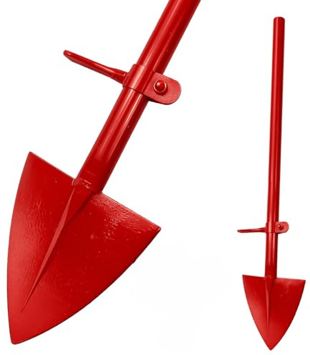 Crisalide® Vanga Roma a Punta in Acciaio Forgiato – Con Manico e Staffa Regolabile, Ideale per Orto e Giardino – Attrezzo da Scavo Robusto per Lavorazione del Terreno