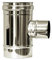Raccordo T 90 ridotto DN 80 canna fumaria DN 200 tubo acciaio inox 316