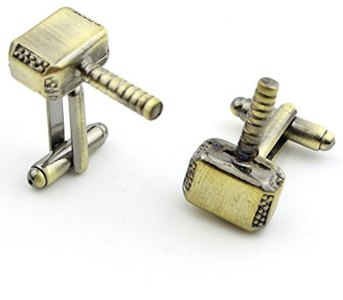 Patch Nation Thor's Hammer Superhero Bronze Cosplay Cufflinks