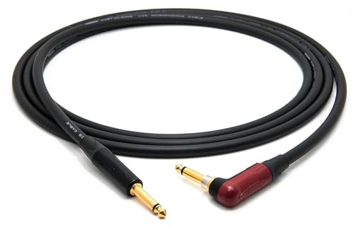 enoaudio Mogami 3368 Chitarra/Basso Cavo professionale | Neutrik Gold Silent Switch TS angolare – TS | HiFi - 2,0 m