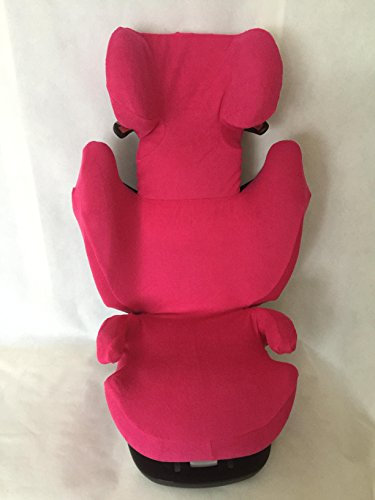 Sommerbezug Schonbezug für Cybex Solution M, M-Fix, S-Fix, M SL Frottee 100% Baumwolle pink