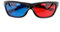 Morza Black Frame Rot Blau 3D-Brille für Anaglyph Movie Game DVD Brillen
