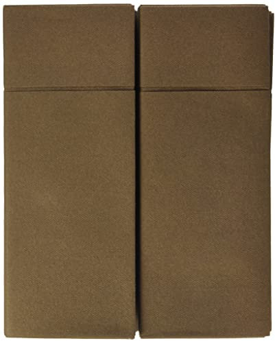 Airlaid 50 Besteckservietten Bestecktaschen, Stoffähnlich, hochwertige Einwegserviette, 32X40 cm, Braun