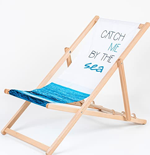 Merino Wool Faltbarer Liegestuhl Sonnenliege Klappbar Gartenliege Rückenlehne Hölzerner Strand Stuhl Liegestuhl Möbel Zubehör, Gartenliege aus Holz Liegestuhl/Relaxliege/Strandstuhl (1, Catch Me)