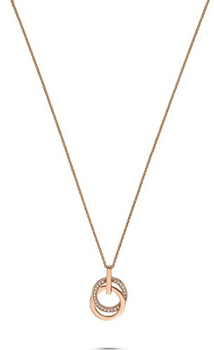 JETTE Damen-Kette Swing 26 Zirkonia One Size, Roségold 32002219