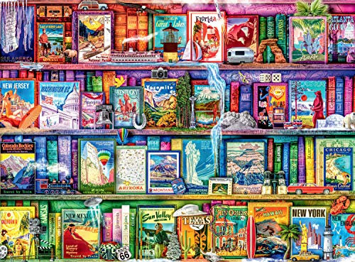 Buffalo Games 12720 Travel Trinkets Herz, Puzzle, weiß, Large