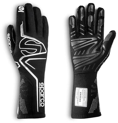 Sparco Lap FIA Handschuhe 8856-2018 GRÖSSE 12 SCHWARZ/Weiss, 46