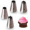 Cangool 4 punte professionali extra grandi (XL) (8A, 356, 1C e 9FT) per decorare torte, cupcake, churro, torte e biscotti. Ugelli compatibili con sac à poche