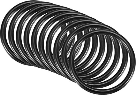 QUARKZMAN 10 Stücke Nitrilkautschuk Gummidichtung O-Ring Dichtung 46mm x 38mm x 4mm für Wasserhahn Klempner Reparatur Dichtung Verbindung, Schwarz