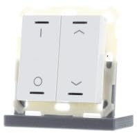 MDT Taster Light 55 2-fach mit TS Reinweiß BE-TAL55T2.D1