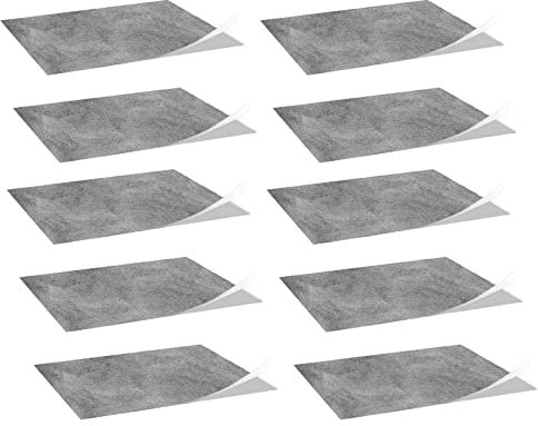 Puupaa Fliesenaufkleber für Küche, Badezimmer, 30 x 60 cm, Grau, 10 Stück