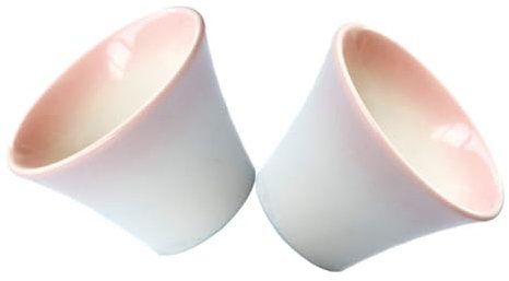 Milisten 2 Pz Portauovo Coppa Porta Uova Sode Supporto per Contenitori per Uova Vassoio delle Uova Contenitore per Uova Sode Contenitore per Ornamenti Colazione Tazza Termica Ceramica