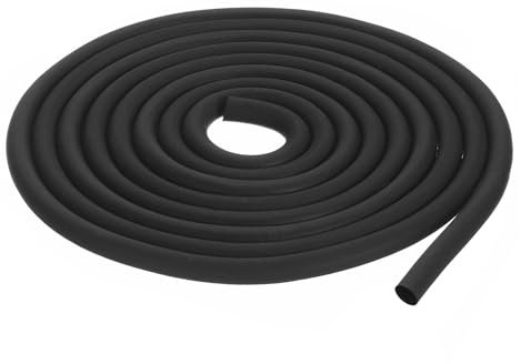 QUARKZMAN Nastro Tenuta Gomma Espansa, Diametro 8mm (5/16) Lunghezza 2,5 Metri (8,20 Piedi) Gomma Epdm Rotonda per Guarnizioni Fai-Da-Te, Magazzino, Tappetini, Tubi Schiuma, Artigianato