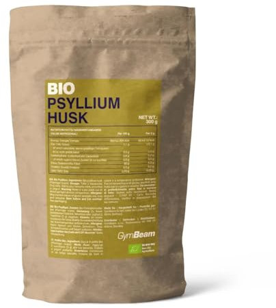 GymBeam Bio Flohsamen (300g) - Löslicher Ballaststoff aus Plantago Ovata, glutenfrei, Präbiotikum für Verdauung & Darmmikrobiom, geeignet zur Gewichtsabnahme, ideal in Joghurt & Smoothies