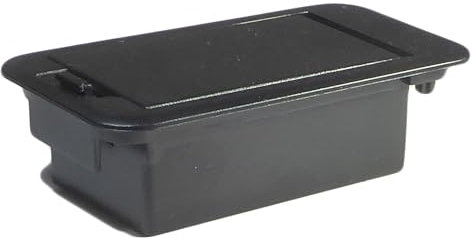 Battery box/case for electric acoustic guitar 9 volt flat mount black