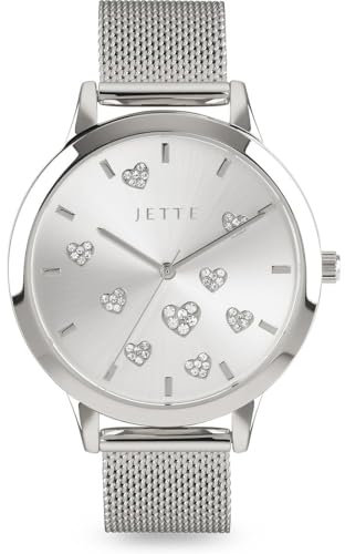 JETTE Damen-Uhren Analog Quarz One Size, Silber 32026350