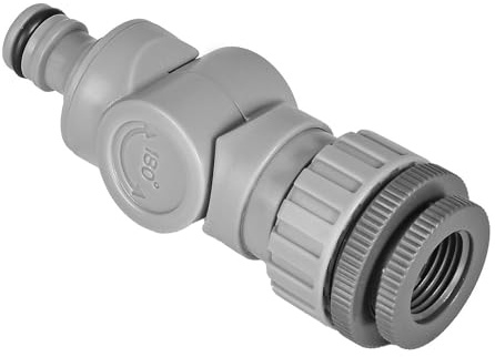 Cellfast 52-251 Ideal Winkelhahnstück mit Innengewinde, Schnellverbinder, Passend für G1/2-Zoll-, G3/4-Zoll- und G1-Zoll-Wasserhähne