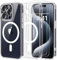Yohii Funda para iPhone 15 Pro, Compatible MagSafe con 2 Piezas Cristal Templado [Protección de Cámara] Carcasa Magnética Grado Militar Antigolpes Resistente Arañazos Serie Classic, Transparente