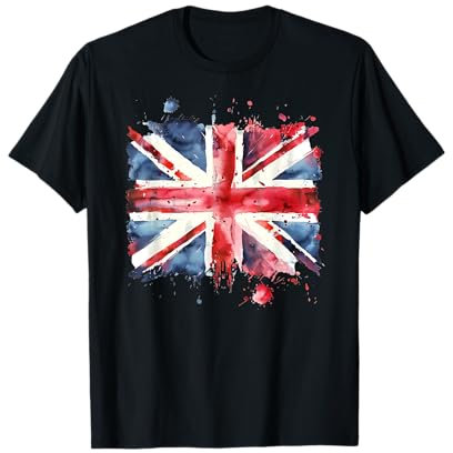 Union Jack Ink Style Art British Flag British Flag Britain T-Shirt