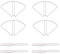 ZEHYDDM 2 Paar Propeller und 4 Schutzringe Set Drohnenblätter/passend für SJR/C S20W Potensic T25 HS120D Quadcopter RC Drohne RC Modellteile